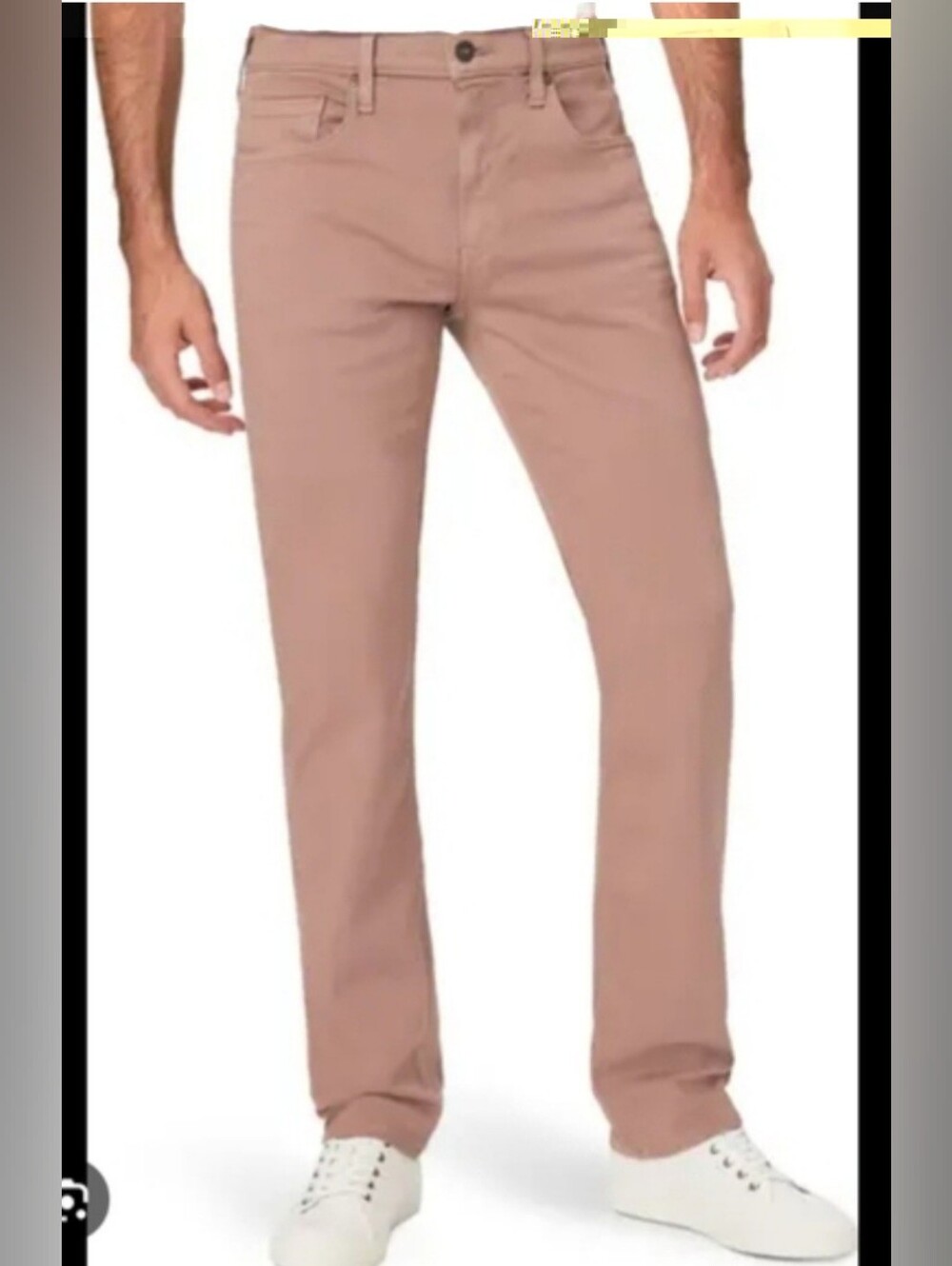 PAIGE Federal Slim Straight Jeans in Clay Tan Brown. 30x32.